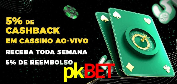 Promoções do cassino ao Vivo pkbet